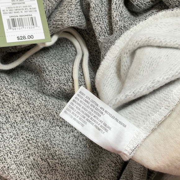 Goodfellow Men’s Gray Hoodie Size S - Picture 7 of 7